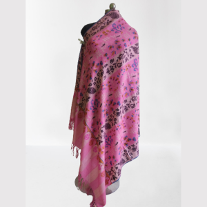 Designer Pink & Purple Kani Shawl