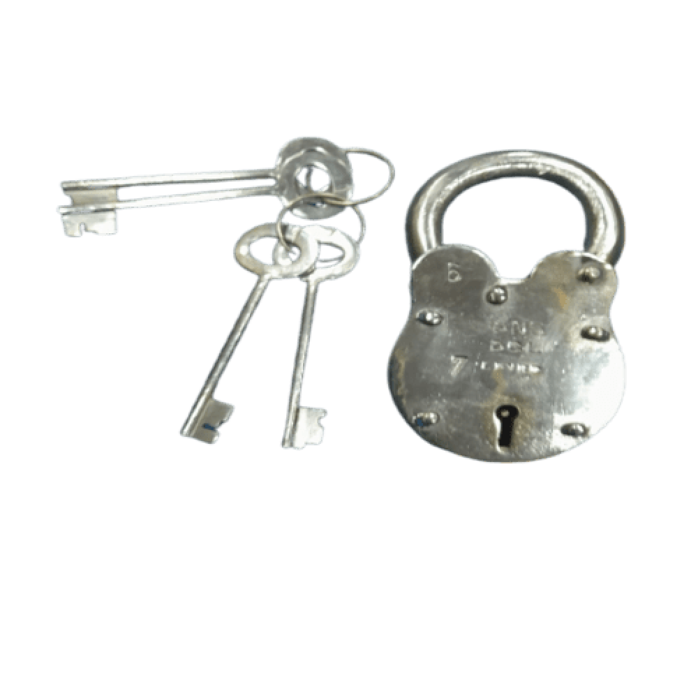 Dindigul 2.5 Inches Handmade Durable Iron Double Lock