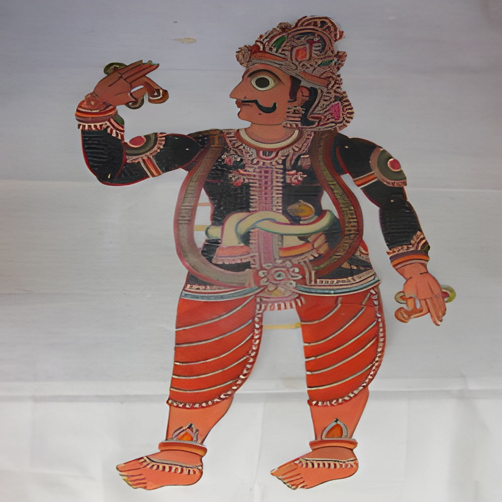 Duryodhana Leather puppet (1.5 ft)