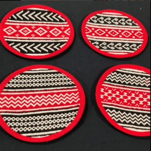 Eco-friendly Toda Embroidered Table Tea Coasters - Small