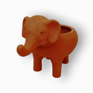 Elephant Planter Clay Terracotta Of Molela Art