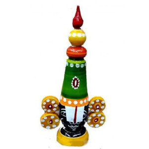 Authentic Etikoppaka Toys Wooden Lord Venkateshwara For Decoration Purpose