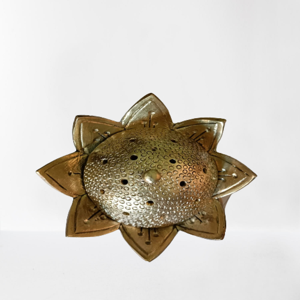 Flower Shaped Agarbathi Holder Bell Metal & Brass Art