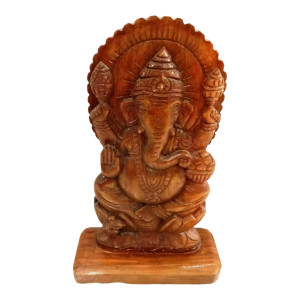 Ganesh Baster Wooden Craft
