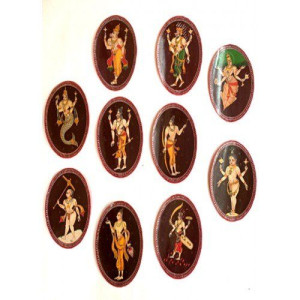 Mysore Ganjifa Dashvatram GI Tag Miniature Painting