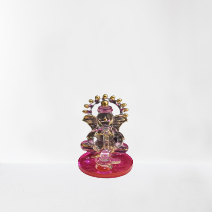 Glass Ganeshji idol