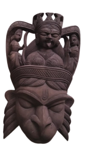 Glorious Hanuman Wooden Kushmandi Mask