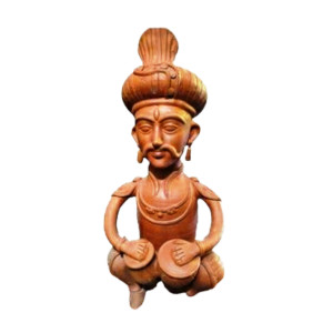 Traditional Handicraft Gorakhpur Terracotta Of Singer Tansen Statue For Decoration Purpose
