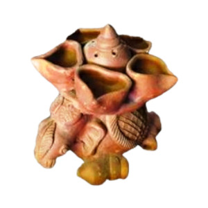 Handicraft Gorakhpur Terracotta Of Turtle Diya Stand
