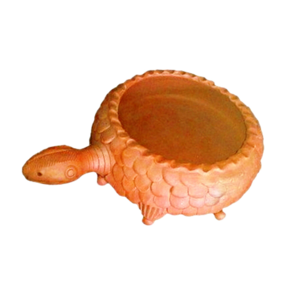 Beautiful Handmade Gorakhpur Terracotta Turtle Shape Diya - 0