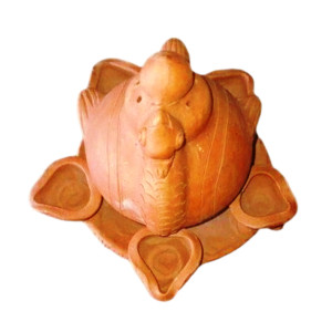 Beautiful Handmade Gorakhpur Terracotta Duck Shape Diya for Diwali Decoration