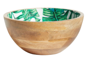 Green Wooden Bowl