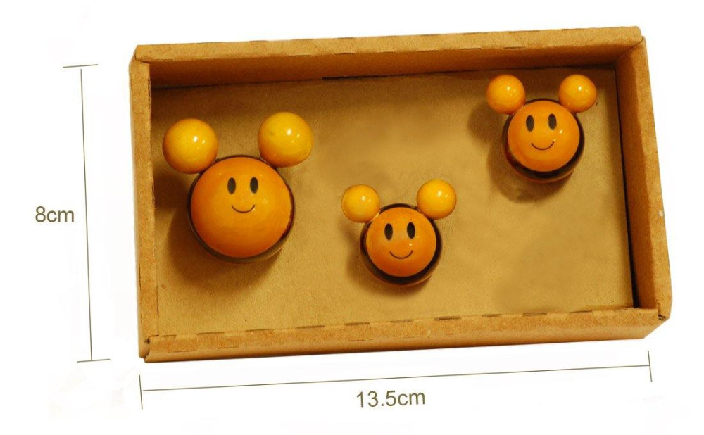 Handcrafted Buzzing Bees Fridge magnet | Wooden fridge magnets - 1
