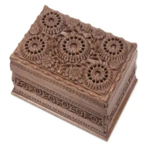 Handcrafted Kashmir Wallnut Jewellery Box