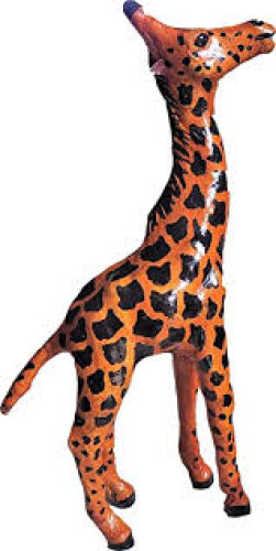Handcrafted Leather Giraffe - 6 Inch