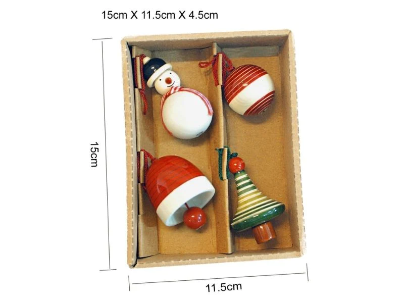 Handcrafted Wooden Christmas Decor - Yulets collection 2 - 0