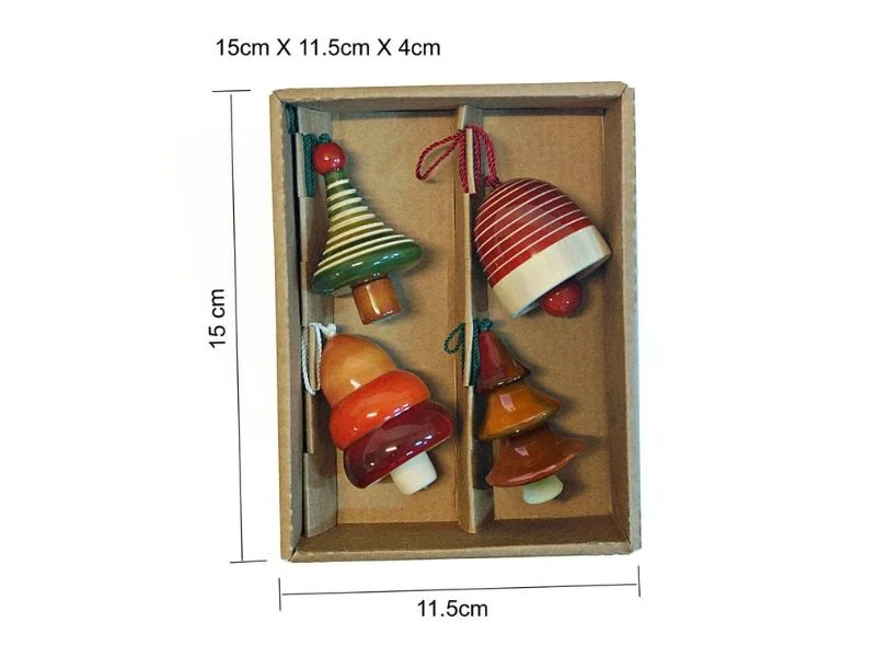 Handcrafted Wooden Christmas Decor - Yulets collection 3 - 0
