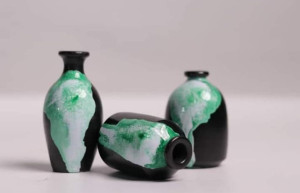 Handmade Eco-friendly Beautiful Black Pottery of Nizamabad Mini Pot Set of 3
