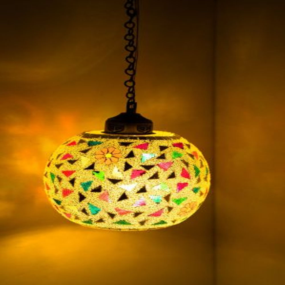 Hanging Lamp Geometric Design - 0