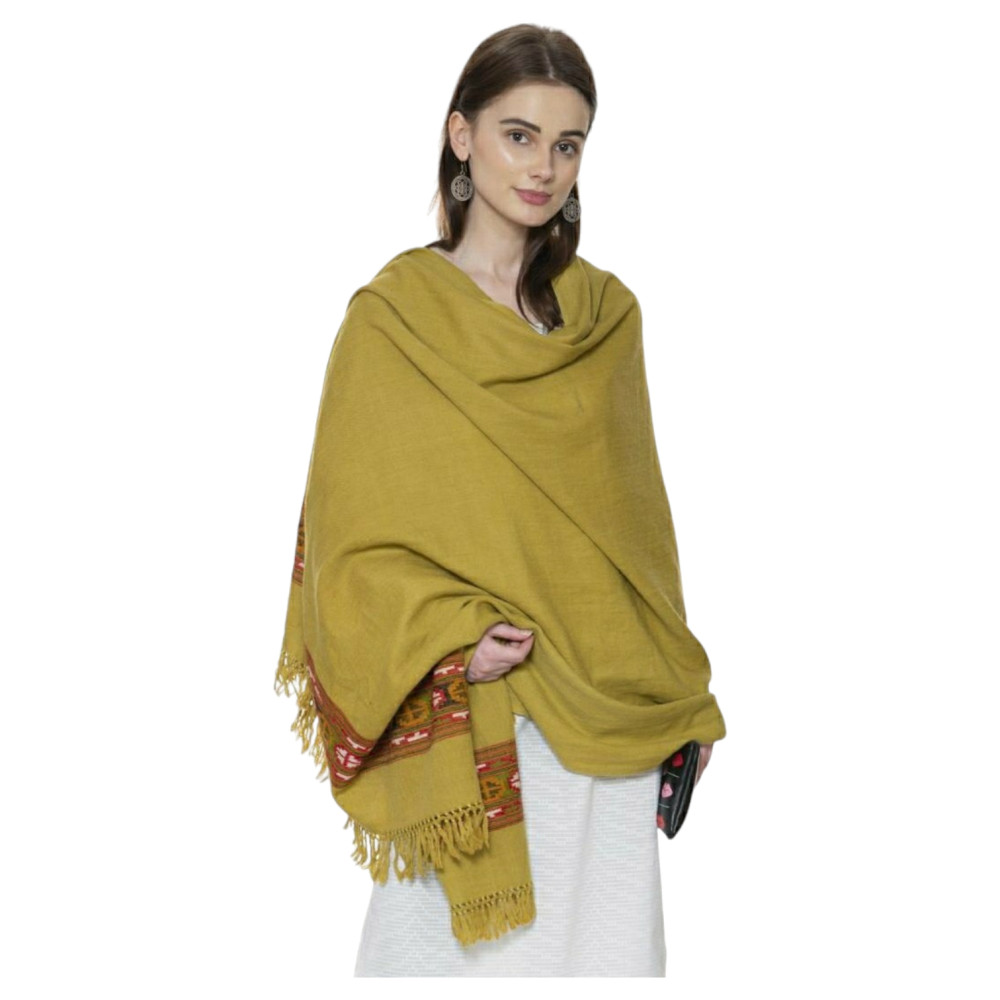 Himalayan walnut design weaved shawl - 3