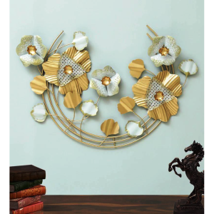 Iron Decorative Wall Art In Gold