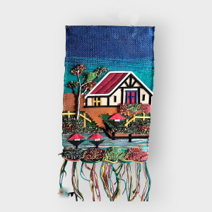 Jute Wall Hanging of a House