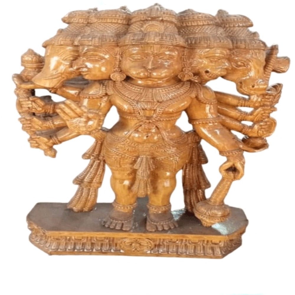 Kallakurichi Handcarved wooden Panchamuhkti Hanuman