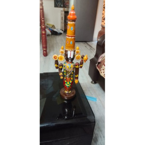 Kondapalli Bommalu Wooden Toy Of Colourful Segment Of Decoration Standing Piece