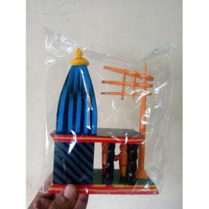 Handmade Kondapalli Bommalu Wooden Toy of Colourful Temple