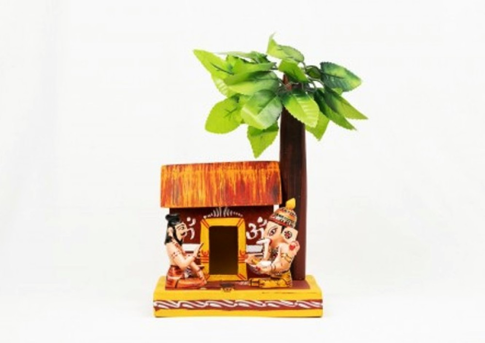 Kondapalli bommallu Elegant Wooden Toy Village Teaching Segment of Lord Ganesha
