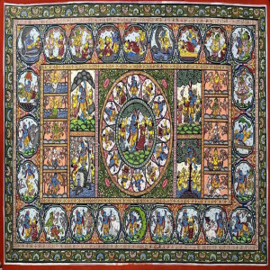 Krishna Katha Odisha Patchithra (19x13inch)