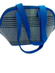 Ladies Hand Bag Rolling Design - Blue
