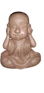 Laughing Buddha Deafened Pokaran Pottery