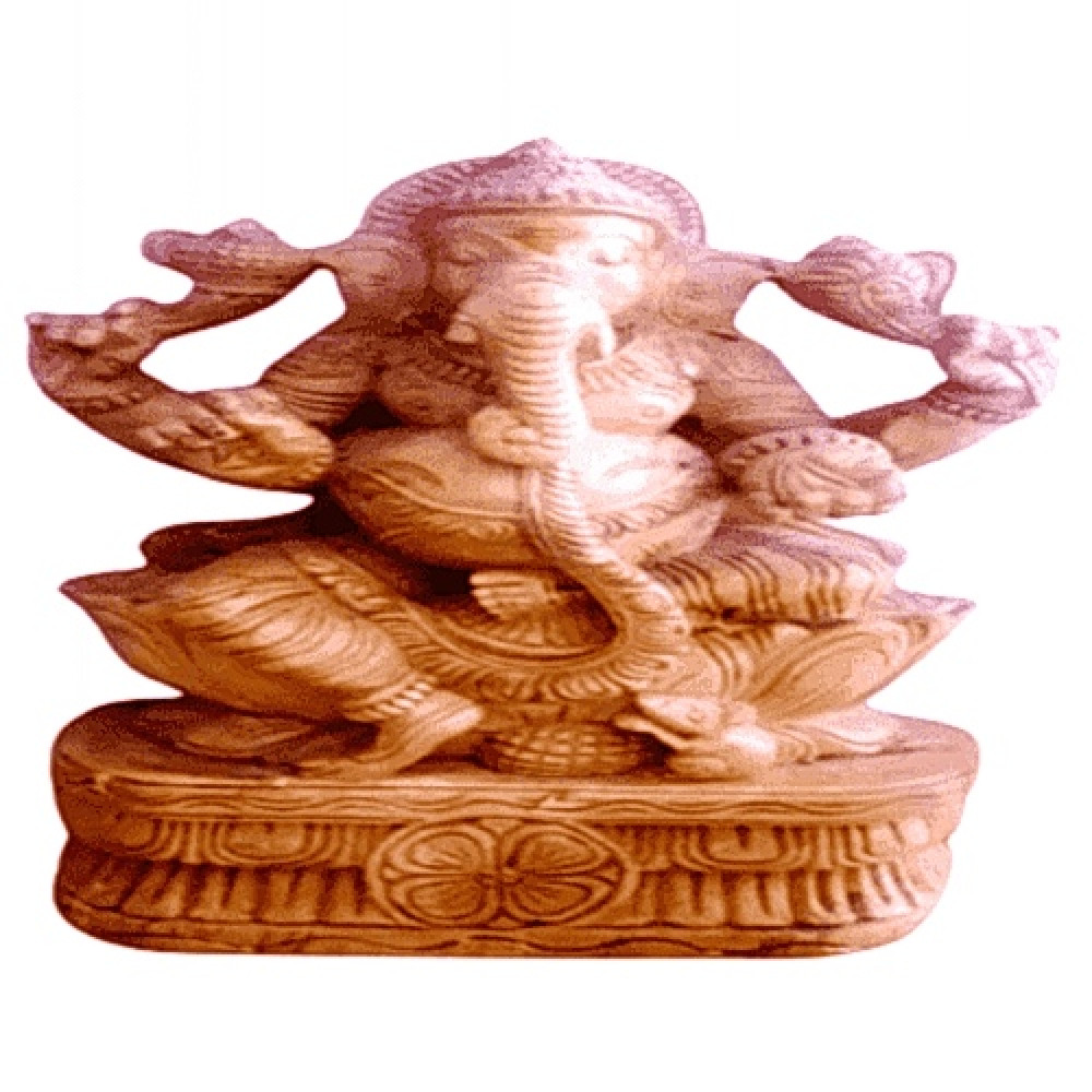 Lord Ganesha Arumbavur Wood carving Statue
