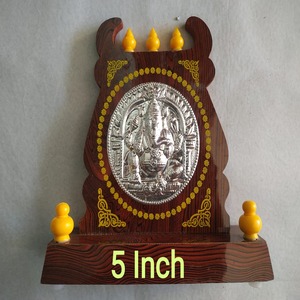 Lord Ganesha Tanjore Art Shield Hand Crafted Mementos - 5 Inches