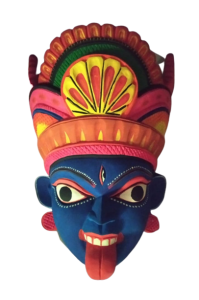 Maa Kali Wooden Wall Hanging Mask