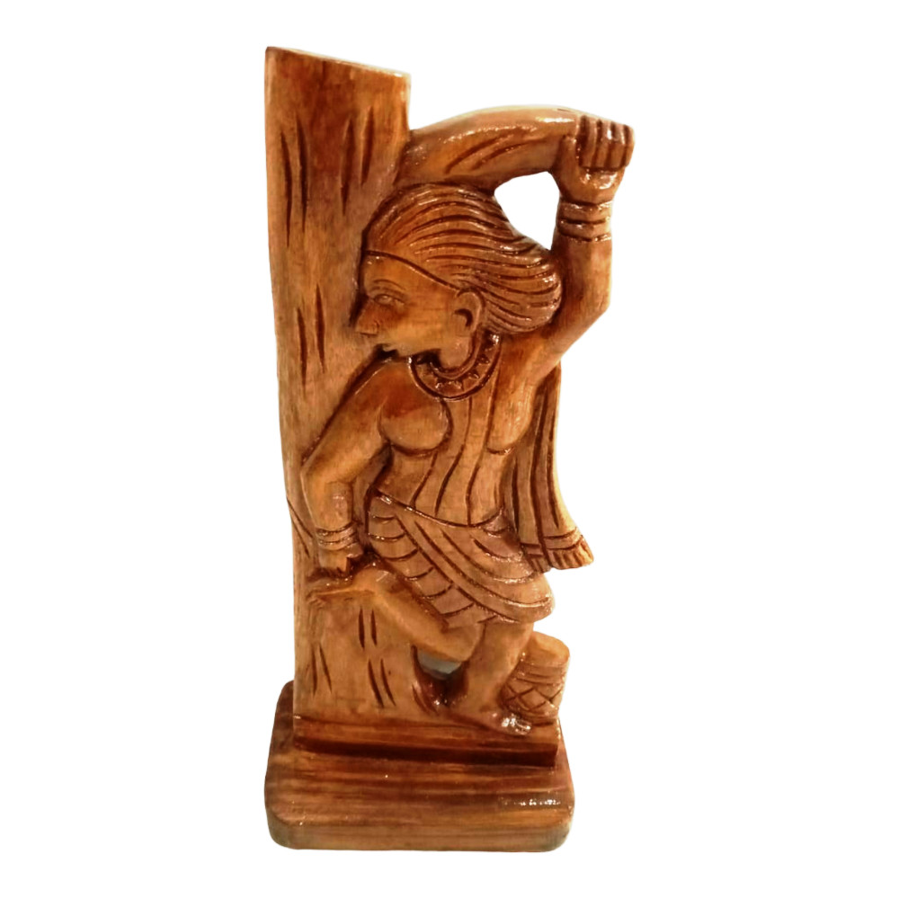 Madini Standing holding a tree branch Wooden Craft