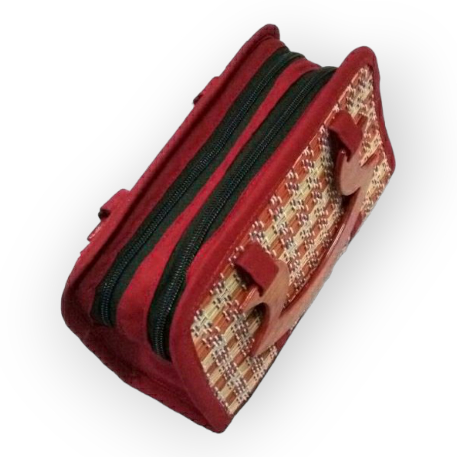 Madur Kathi Cosmetic Bag in Maroon Colour - 0
