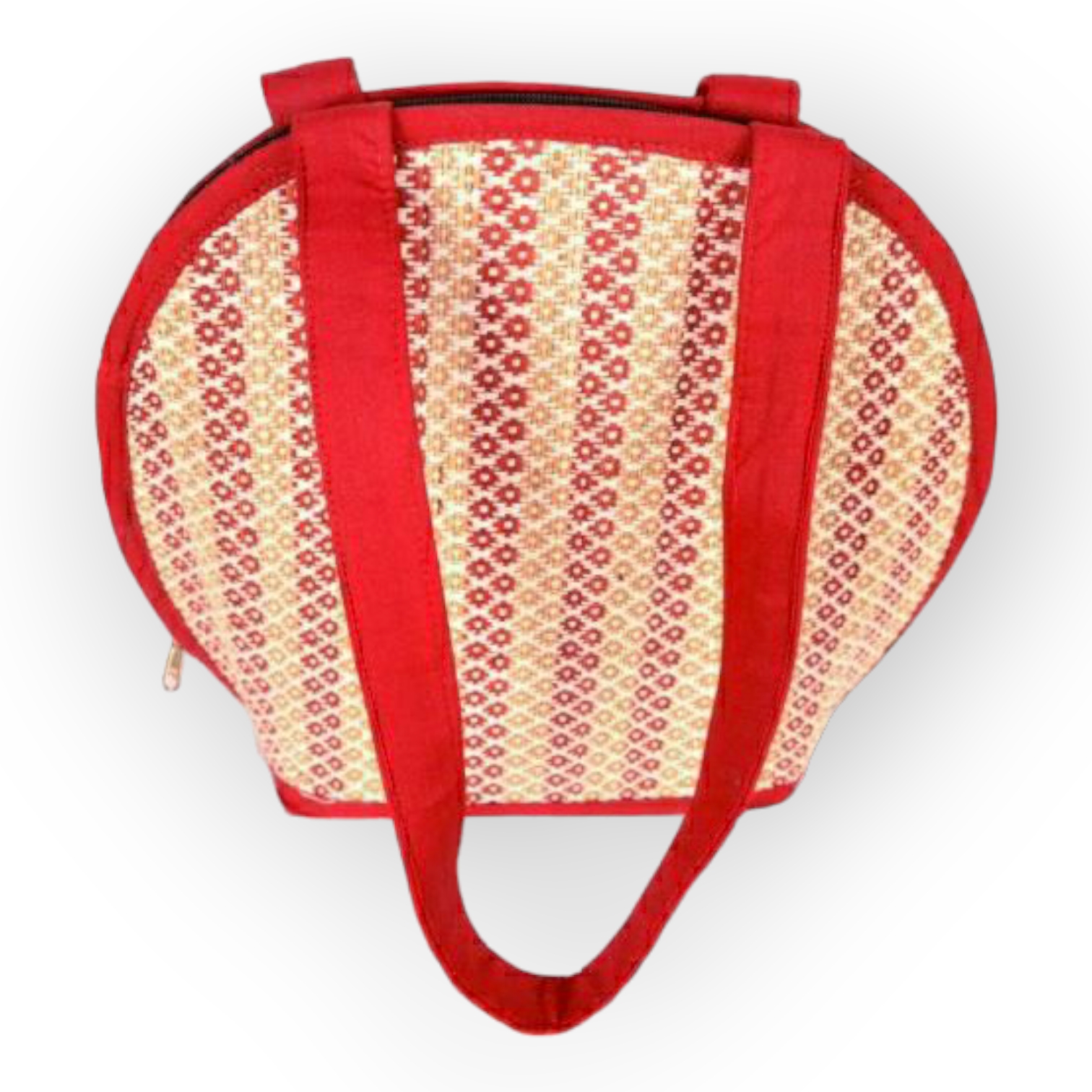 Madur Kathi Round Hand Bag in Red Colour