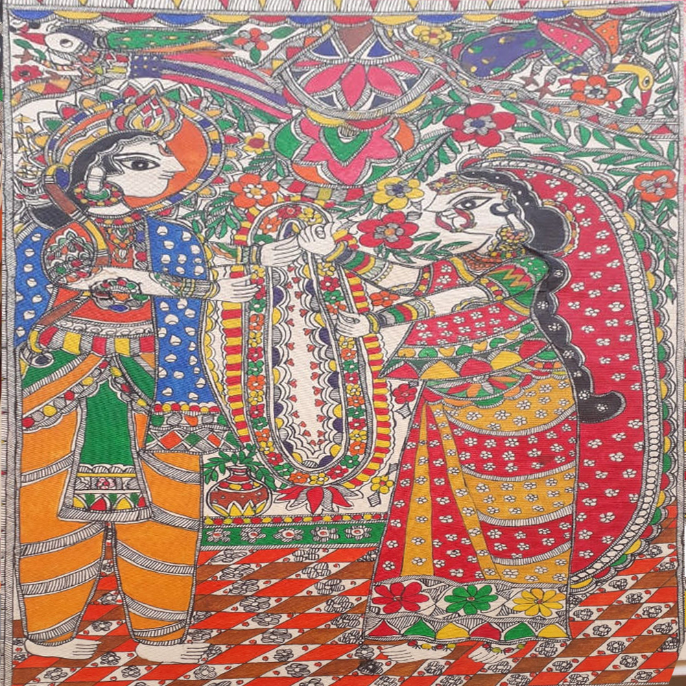 Marriage Madhubani painting