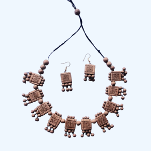 Molela Terracotta Clay Beautiful Necklace Set