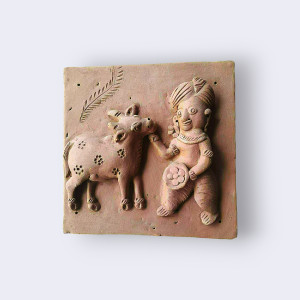 Molela Terracotta Handicraft Men & Cow