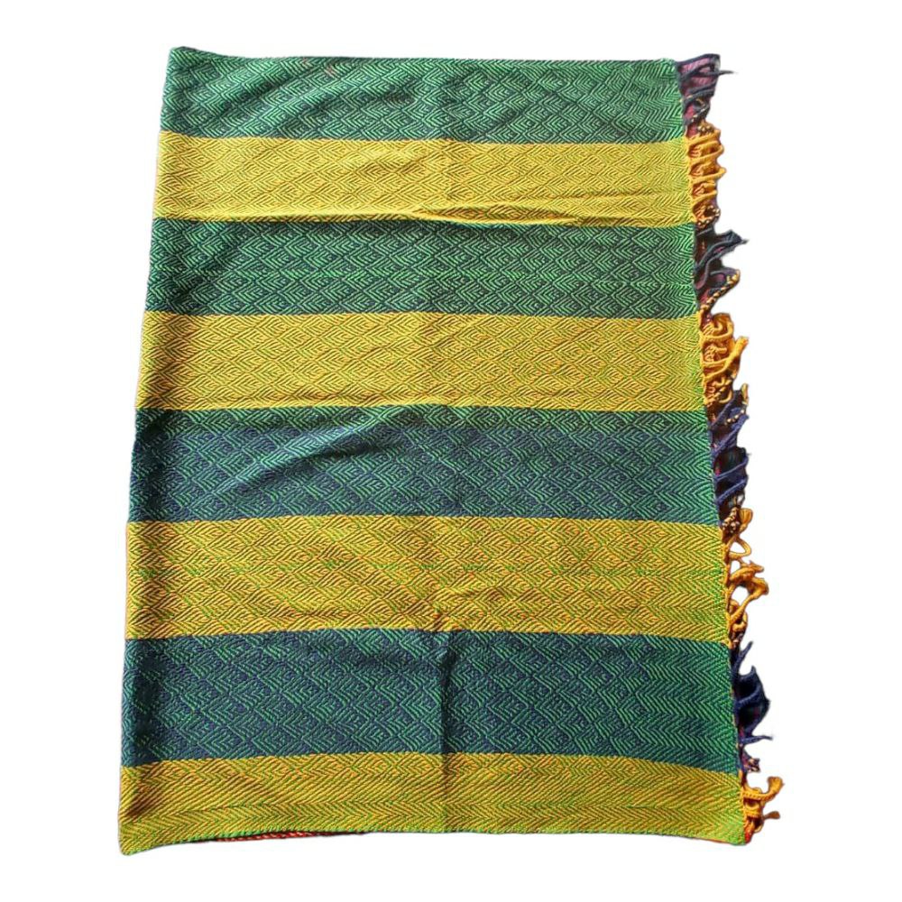 Multicolor Throw Beautiful Kheta Embroidery - 0