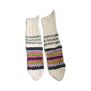 Multicolour Lahauli Hand Knitted Socks