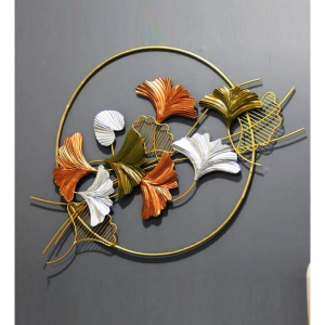 Multicolour Metal Flower Art In Ring