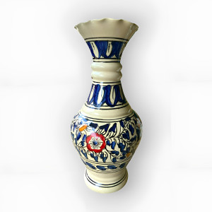 Multicoloured Vase Pot Chunar Glaze Pottery