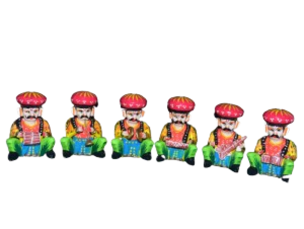 Musical Players Wooden set of 6 - 0