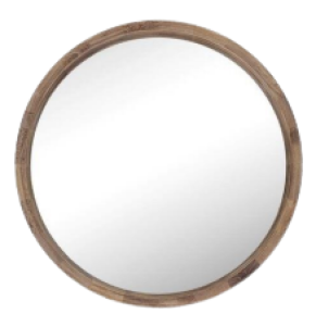 Natural Plain Round Mirror Frame
