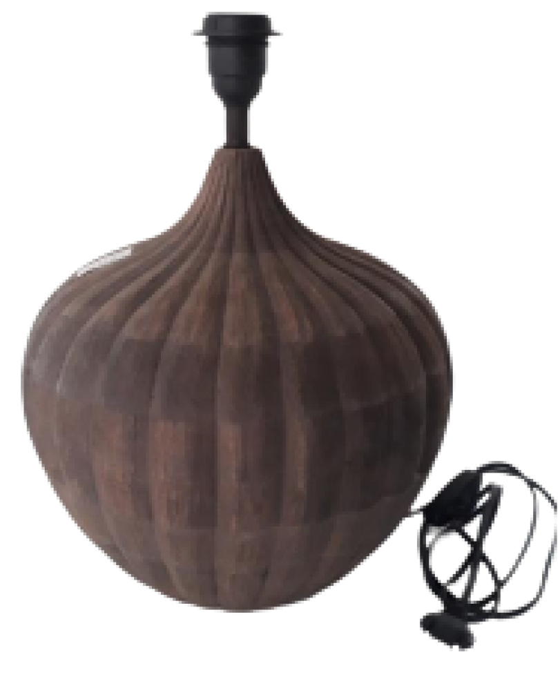 Old Garden Wood Without lamp Shade Lamp