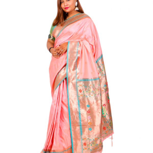 Paithani Saree Pink Colour